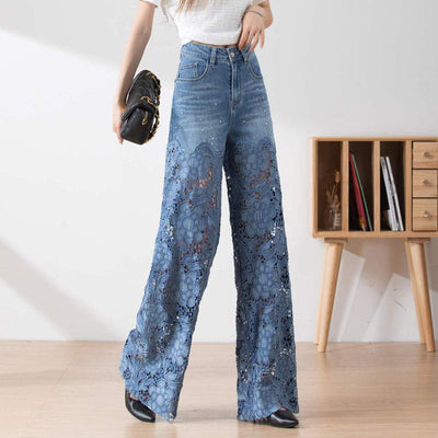 Annelore™ Schicke Spitzen-Jeans
