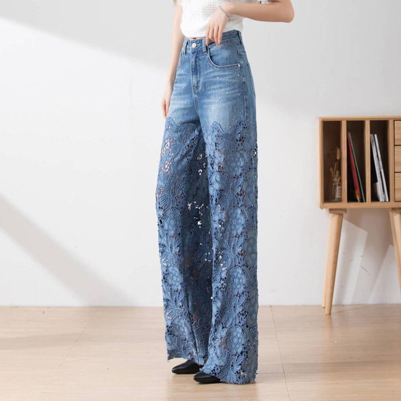 Annelore™ Schicke Spitzen-Jeans