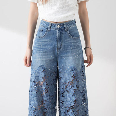 Annelore™ Schicke Spitzen-Jeans
