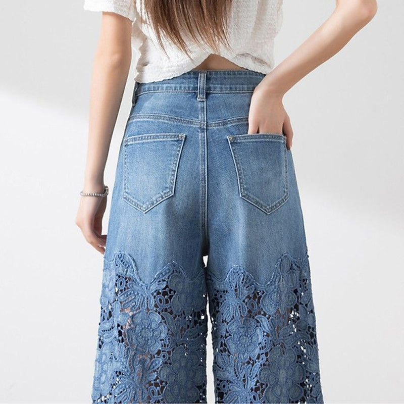 Annelore™ Schicke Spitzen-Jeans