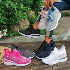 Luriya - Funkelnde Strass-Schuhe in Dunkelblau