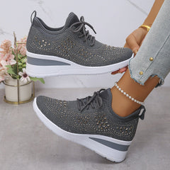 Luriya - Funkelnde Strass-Schuhe in Grau