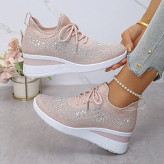 Luriya - Funkelnde Strass-Schuhe in Rosa
