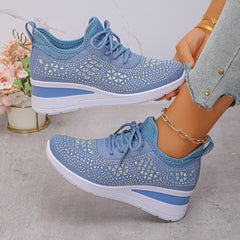 Luriya - Funkelnde Strass-Schuhe in Blau