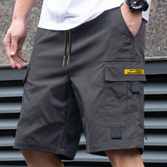 Cassian - Leichte Cargoshorts in Grau