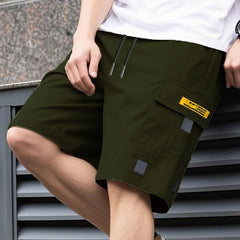 Cassian - Leichte Cargoshorts in Grün