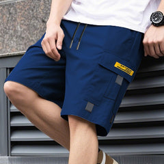 Cassian - Leichte Cargoshorts in Blau