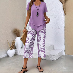 Ysolene - Zweiteiliges Lounge-Set in Lila