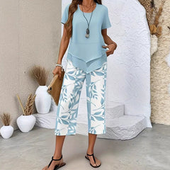Ysolene - Zweiteiliges Lounge-Set in Blau