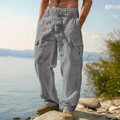 David | Vielseitige Cargo-Sommerhose in Grau