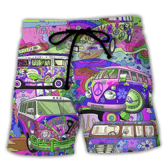 Stilvolle Badeshorts - Arnulf in Lila
