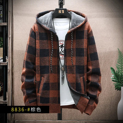 Trendige karierte Winterjacke - Drevon