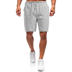 Modische Leinenshorts für den Sommer - Ignatius in Hellgrau