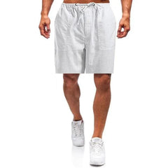 Modische Leinenshorts für den Sommer - Ignatius in Weiß