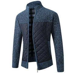 Moderne Slim Fit Winterjacke für Herren - Herbert in Blau