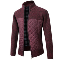 Moderne Slim Fit Winterjacke für Herren - Herbert in Dunkelrot