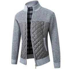Moderne Slim Fit Winterjacke für Herren - Herbert in Hellgrau