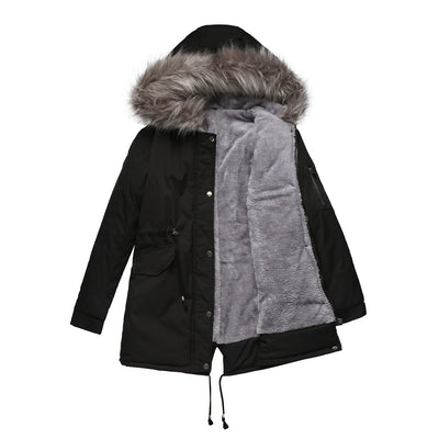 Stilvoller warmer Kunstfell-Parka mit Kapuze - Ulrika