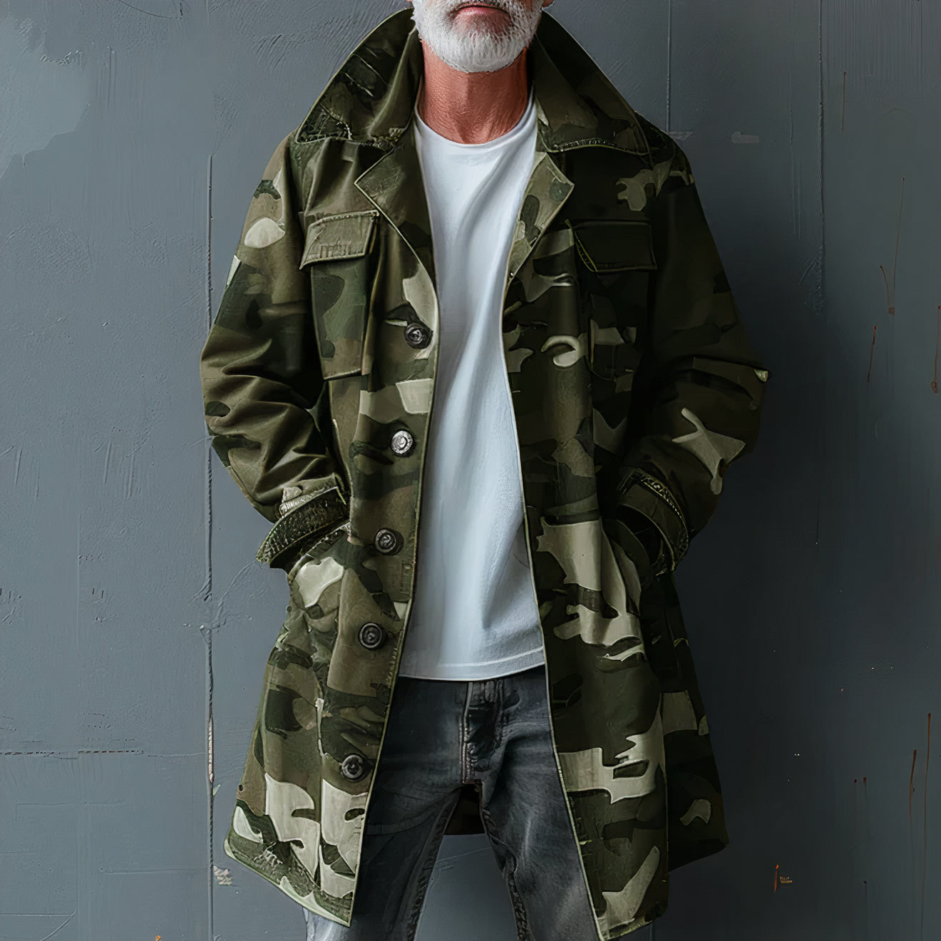 Stilvoller Winter-Trenchcoat für Männer - Thomas