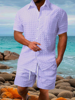 Modernes Shirt & Shorts Sommerset  - Falkert in Lila