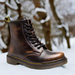 Lincoln™ - Hochgeschnittene Lederstiefel in Braun
