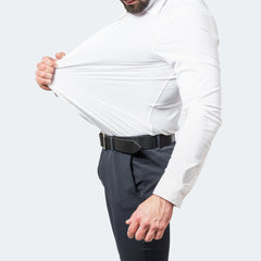 Jonathan | Herren Knitterfreies Stretchhemd in Weiß