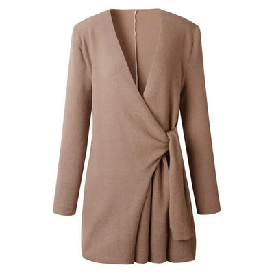 Strickstrickjacke mit Gürtel für Frauen - Anni