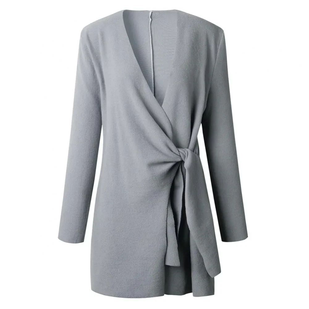 Strickstrickjacke mit Gürtel für Frauen - Anni