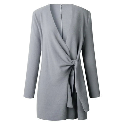 Strickstrickjacke mit Gürtel für Frauen - Anni