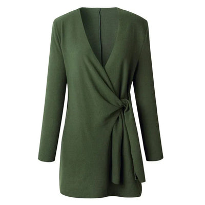 Strickstrickjacke mit Gürtel für Frauen - Anni