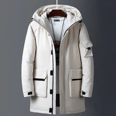 Stylische Herren-Kapuzenjacke mit mehreren Taschen - Wernher in Beige