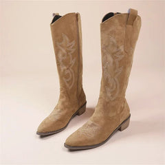Stylische Cowboystiefel für Frauen - Bertine in Braun