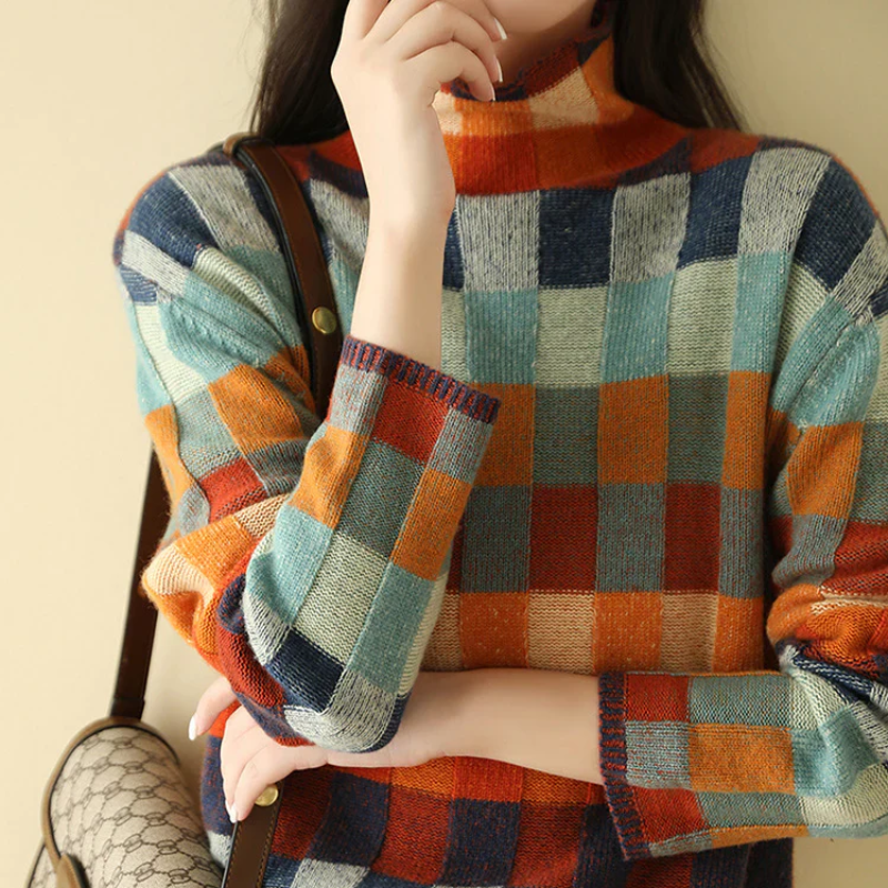 Stylischer Damenpullover | Rollkragen