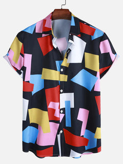 Stylisches bedrucktes Sommerhemd - Roberto in Blau