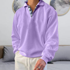 Detlef | Herren Leichter Polo pullover in Lila