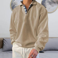 Detlef | Herren Leichter Polo pullover in Beige