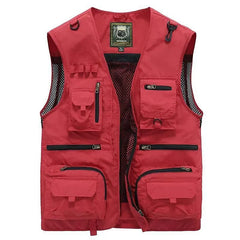 Benjamin – Ärmellose Outdoor-Weste für Herren in Rot