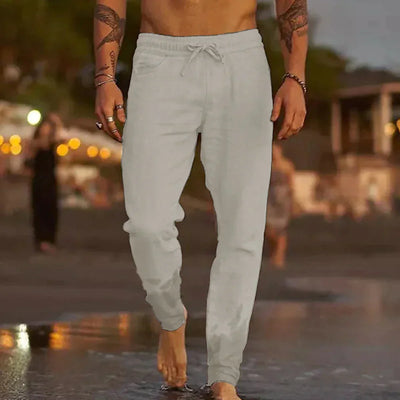 Leinenhose mit Kordelzug für Herren