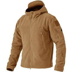 Taktische winddichte Fleece-Jacke - Flavio in Khaki