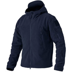 Taktische winddichte Fleece-Jacke - Flavio in Marineblau