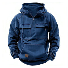 Taktischer Kapuzenpullover - Andrej in Blau
