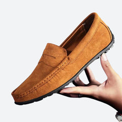 Klassische Wildleder Herren Loafers in Braun