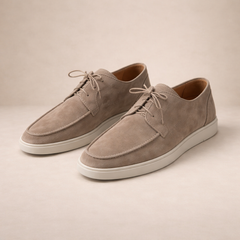 Tobias | Herren Lässige Schnürung Leder Loafer in Beige