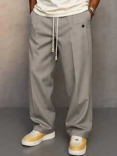 Tobias | Herren Relaxed-Fit Freizeithose in Hellgrau