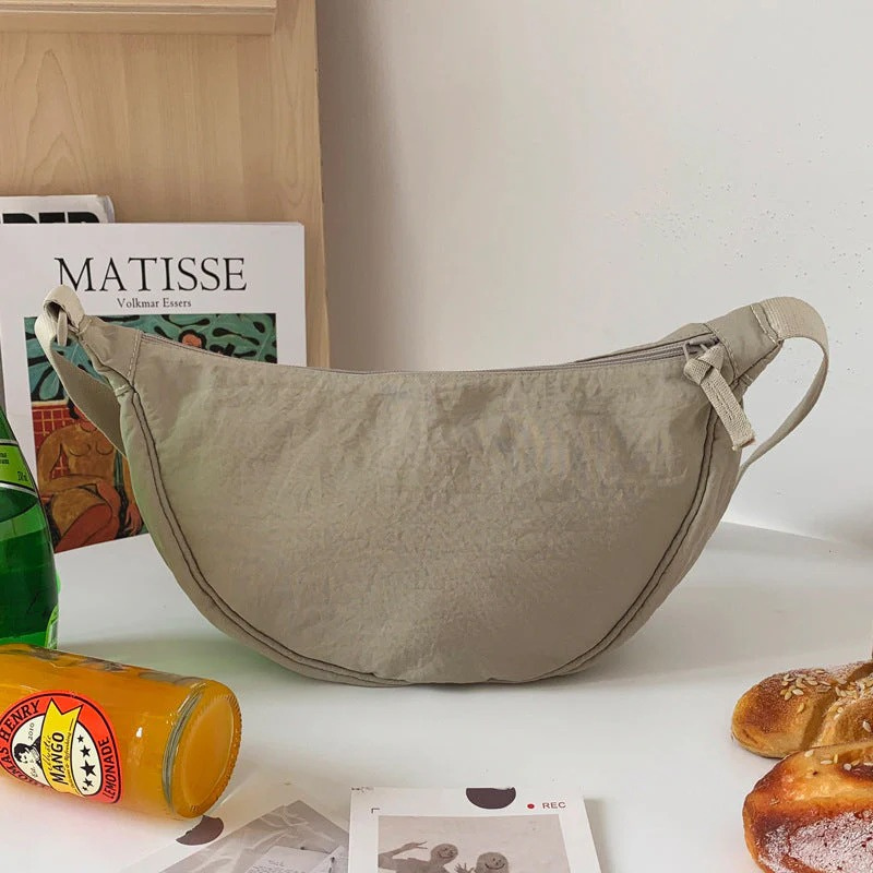 Trendige Halbmond-Crossbody-Tasche für Damen | Moderner