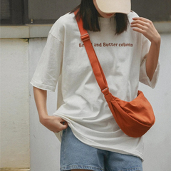 Trendige Halbmond-Crossbody-Tasche für Damen | Moderner in Orange