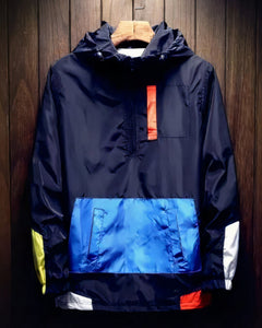 Modische wasserdichte Jacke mit Kapuze - Voltron in Blau