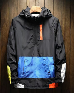 Modische wasserdichte Jacke mit Kapuze - Voltron in Schwarz