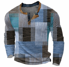 Lässiger Colorblock-Pullover - Christian in Blau