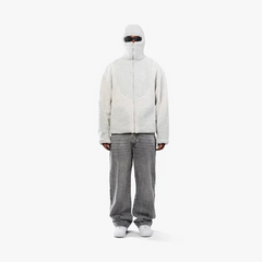 Trendiger moderner Herren-Kapuzenpullover | Warme in Weiß